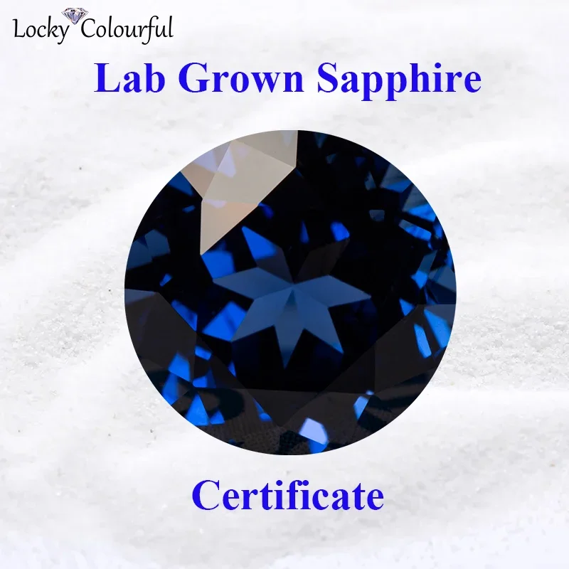 Lab Grown Sapphire Round Shape Charm Royal Blue Color Beads for Diy Jewelry Making Pendant Bracelet Selectable AGL Certificate
Lab Grown Sapphire Round Shape Charm Royal Blue Color Beads for Diy Jewelry Making Pendant Bracelet Selectable AGL Certificate