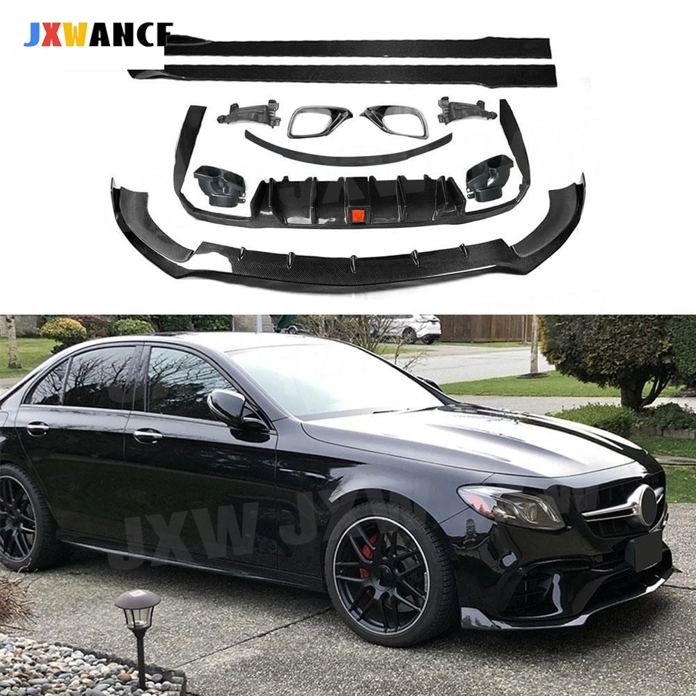 Задний диффузор JXWANCF с выхлопным передним бампером, боковые юбки, опорные кронштейны заднего крыла для Benz W213 E63 AMG 2017 + комплекты кузова
Задний диффузор JXWANCF с выхлопным передним бампером, боковые юбки, опорные кронштейны заднего крыла для Benz W213 E63 AMG 2017 + комплекты кузова