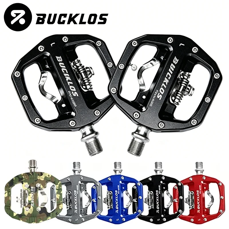 BUCKLOS MTB Dual Function Lock Pedal for SPD System Ultralight pedals Wear Resistant High Grip Mountain Bike Clipless Pedals
BUCKLOS MTB Dual Function Lock Pedal for SPD System Ultralight pedals Wear Resistant High Grip Mountain Bike Clipless Pedals
