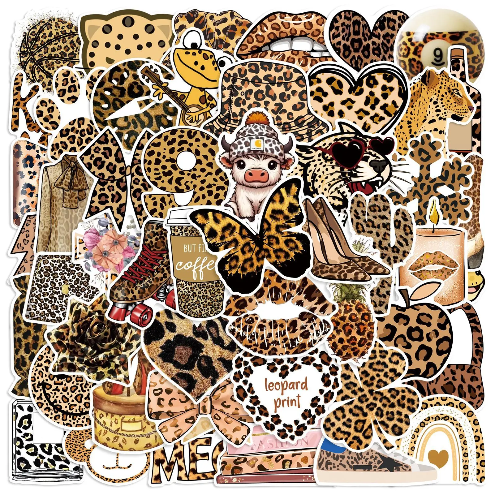 10/50PCS Leopard Print Aesthetic Material Animal Items Text Graffiti Creative Decorative Waterproof Stickers Kids Toy
10/50PCS Leopard Print Aesthetic Material Animal Items Text Graffiti Creative Decorative Waterproof Stickers Kids Toy