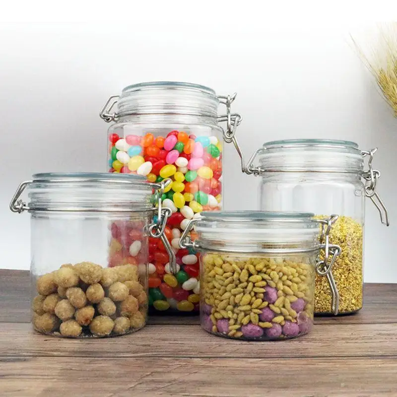 31KA 1250ML Plastic Square Clip Top Storage Jar With Airtight Seal Lid Container
31KA 1250ML Plastic Square Clip Top Storage Jar With Airtight Seal Lid Container