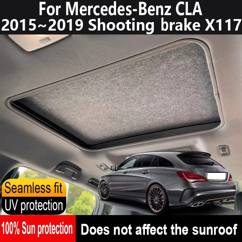 Car Sunroof Insulation Roof Visor For Mercedes-Benz CLA 2015~2019 18 X117 Anti-UV Electrostatic Adsorption Sky Curtain Sunshade
Car Sunroof Insulation Roof Visor For Mercedes-Benz CLA 2015~2019 18 X117 Anti-UV Electrostatic Adsorption Sky Curtain Sunshade