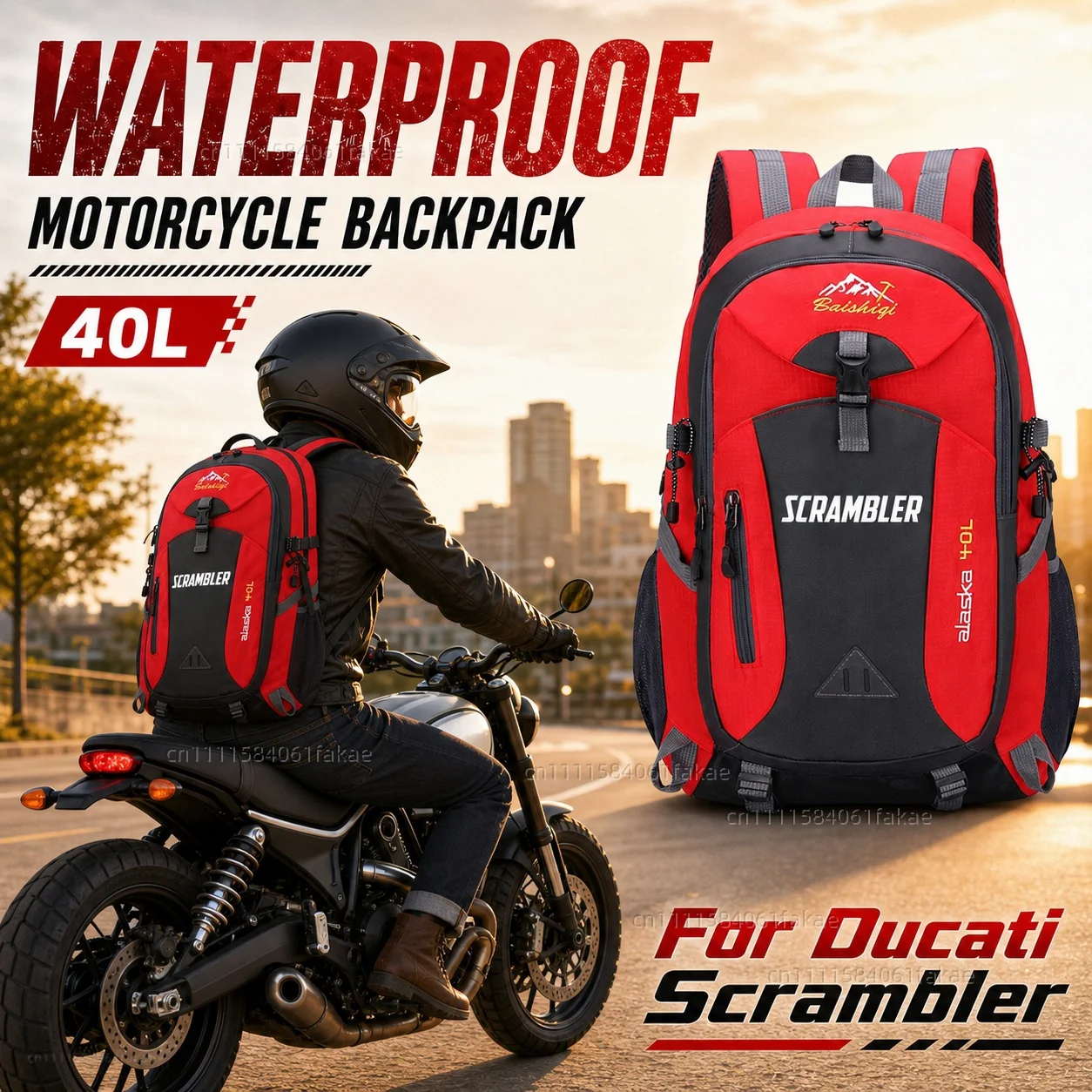 For Ducati Scrambler 400 800 1100 2014-2019 Motorcycle Backpack 40L Waterproof Travel Backpack Outdoor Hiking Camping Daypack
For Ducati Scrambler 400 800 1100 2014-2019 Motorcycle Backpack 40L Waterproof Travel Backpack Outdoor Hiking Camping Daypack