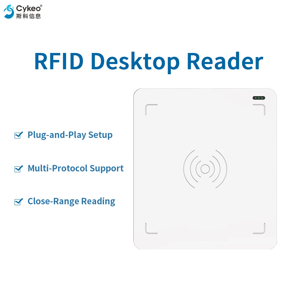 UHF RFID Desktop Reader 860-960 MHz With USB Port Short Range Read Write For Library Books Inventory And Access Control
UHF RFID Desktop Reader 860-960 MHz With USB Port Short Range Read Write For Library Books Inventory And Access Control