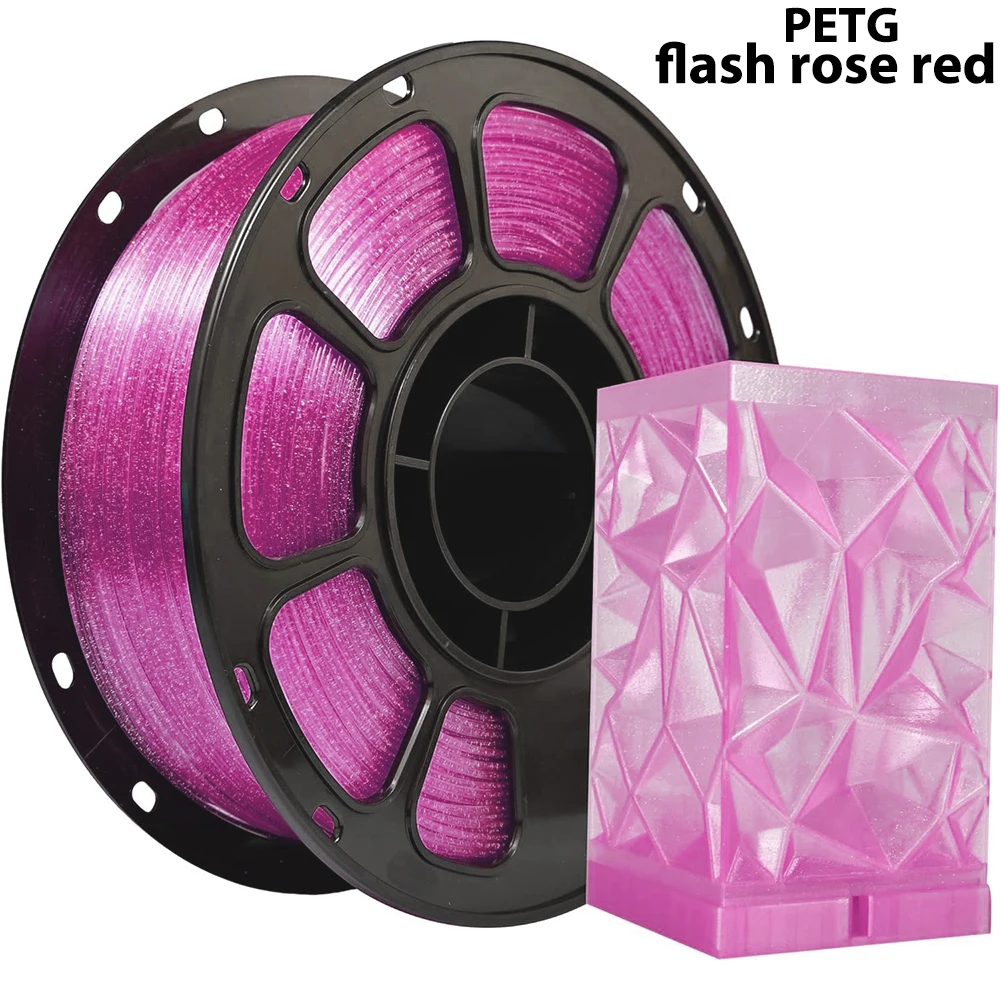 Petg Crystal Sparkling rose 3D Printer PLA Filament 1.75mm Petg Crystal Sparkling rose red 3D Printer Material 250g 500g 1Kg
Petg Crystal Sparkling rose 3D Printer PLA Filament 1.75mm Petg Crystal Sparkling rose red 3D Printer Material 250g 500g 1Kg