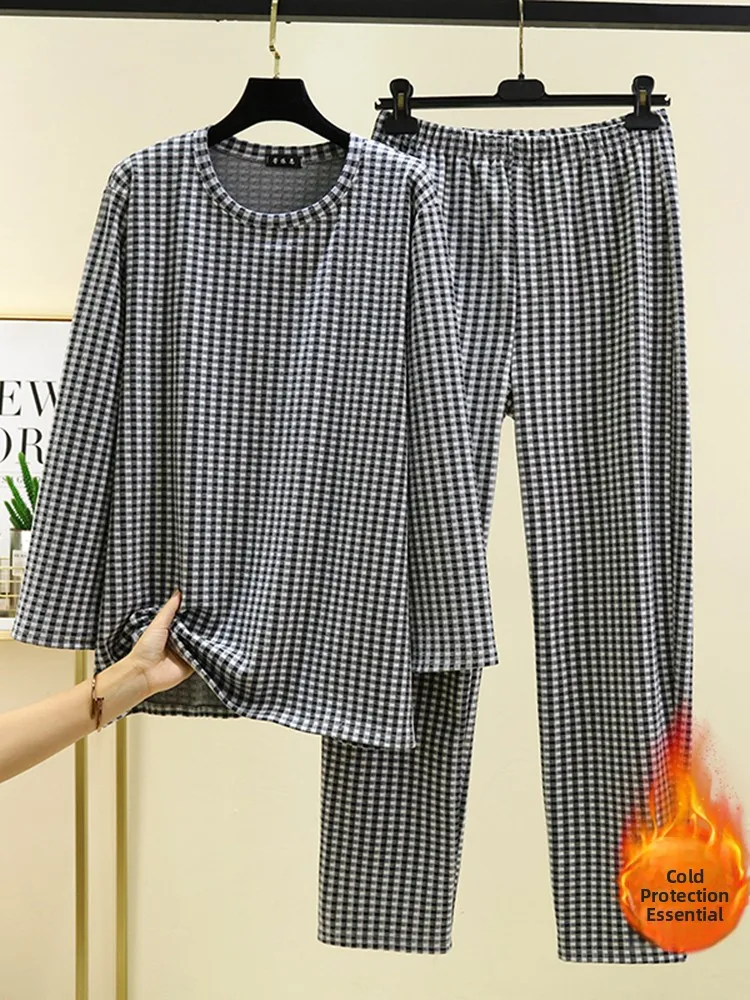 Men's Leisure Velvet Set Autumn Winter Long Sleeve T-Shirt Casual Pants plus Size Outdoor Wear Plaid Home Clothes Two Piece Set
Men's Leisure Velvet Set Autumn Winter Long Sleeve T-Shirt Casual Pants plus Size Outdoor Wear Plaid Home Clothes Two Piece Set
