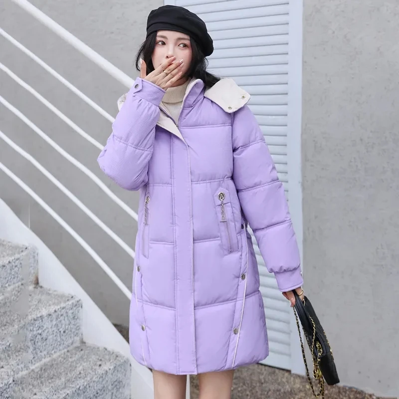 Winter Long Jackets For Women's 2023 New Parka Warm Down Cotton Coats Female Hooded Padded Coats Casual Oversize Parkas Outwear
Winter Long Jackets For Women's 2023 New Parka Warm Down Cotton Coats Female Hooded Padded Coats Casual Oversize Parkas Outwear