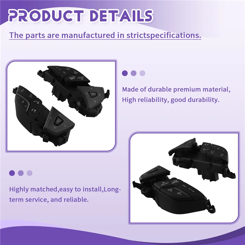 Car Steering Wheel Volume Adjustment Cruise Control Switch DG9T-9E740GFW DG9T-9E740DBW For Ford Fusion 2013-2018
Car Steering Wheel Volume Adjustment Cruise Control Switch DG9T-9E740GFW DG9T-9E740DBW For Ford Fusion 2013-2018