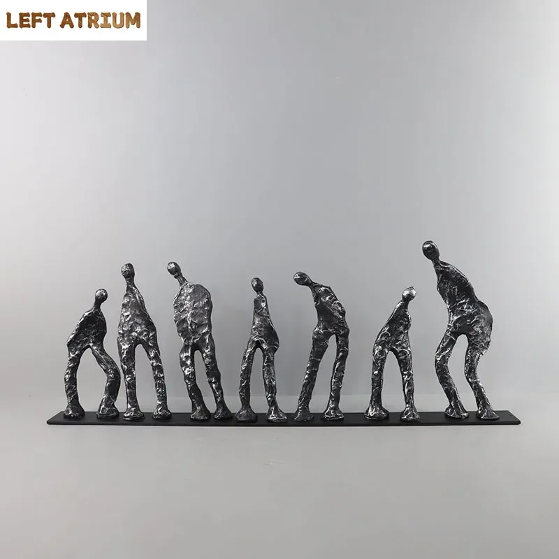 Семь людей, черные чугунные фигурки, скульптура, украшение для стола, ремесла, украшения, абстрактные персонажи, статуя, эстетический декор для комнаты
Семь людей, черные чугунные фигурки, скульптура, украшение для стола, ремесла, украшения, абстрактные персонажи, статуя, эстетический декор для комнаты