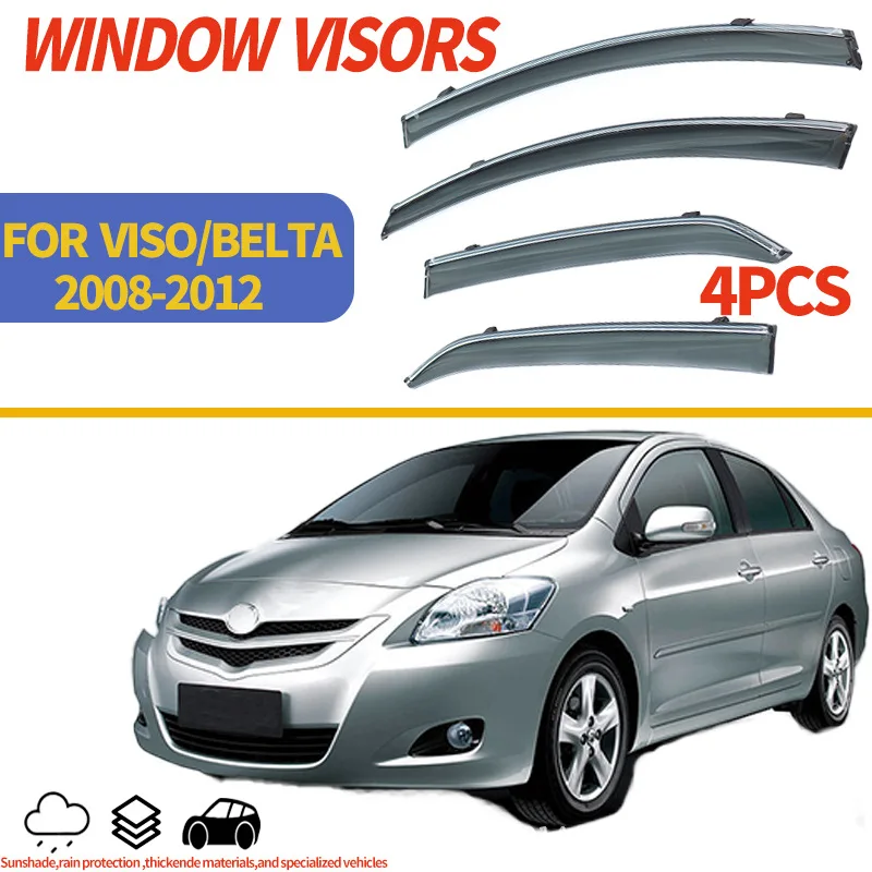 For VIOS Belta 2008-2013 4Pcs Side Window Visor Accessories Door Visor Rain Sun Guard Deflector Car Styling Deflectors
For VIOS Belta 2008-2013 4Pcs Side Window Visor Accessories Door Visor Rain Sun Guard Deflector Car Styling Deflectors