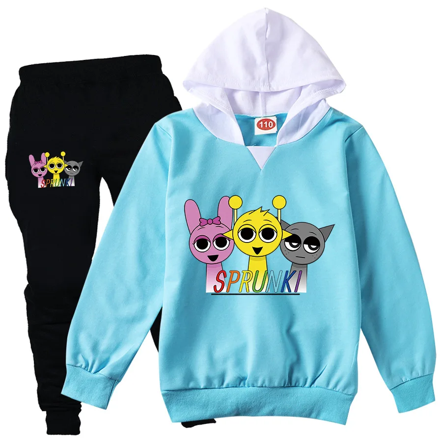Cute Sprunki Clothes Set Kids Incredibox Wenda Sweatshirt Boys Funny Cartoon Game Hoodie Pants 2-piece Set Toddler Girls Outfits
Cute Sprunki Clothes Set Kids Incredibox Wenda Sweatshirt Boys Funny Cartoon Game Hoodie Pants 2-piece Set Toddler Girls Outfits
