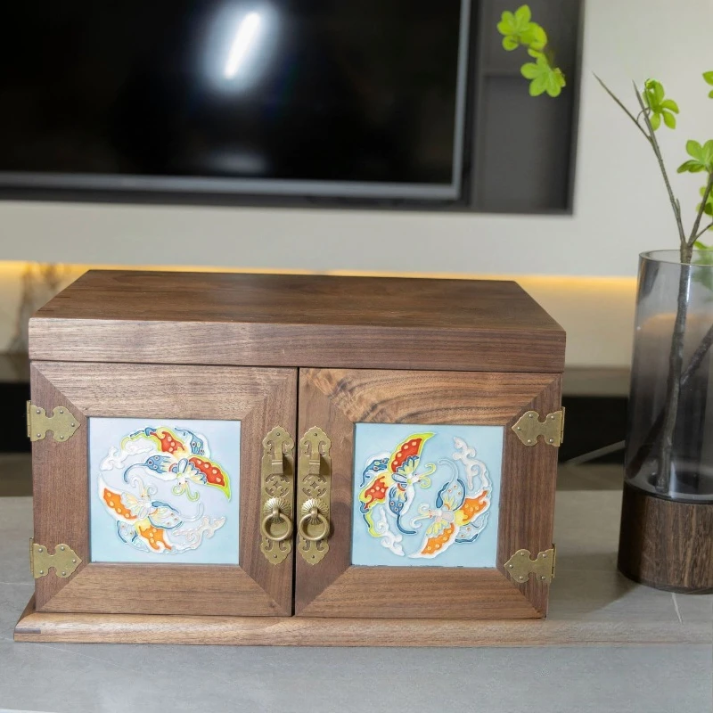New Chinese Style Jewelry Box Living Room Storage Box Wooden Storage Drawer Style
New Chinese Style Jewelry Box Living Room Storage Box Wooden Storage Drawer Style