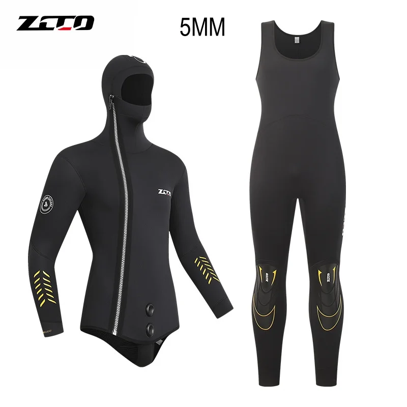 5MM Neoprene Two Pieces UnderWater Hunting Spearfishing Drifting Swim Diving Suit Hooded Scuba Keep Warm Snorkeling WetSuit
5MM Neoprene Two Pieces UnderWater Hunting Spearfishing Drifting Swim Diving Suit Hooded Scuba Keep Warm Snorkeling WetSuit