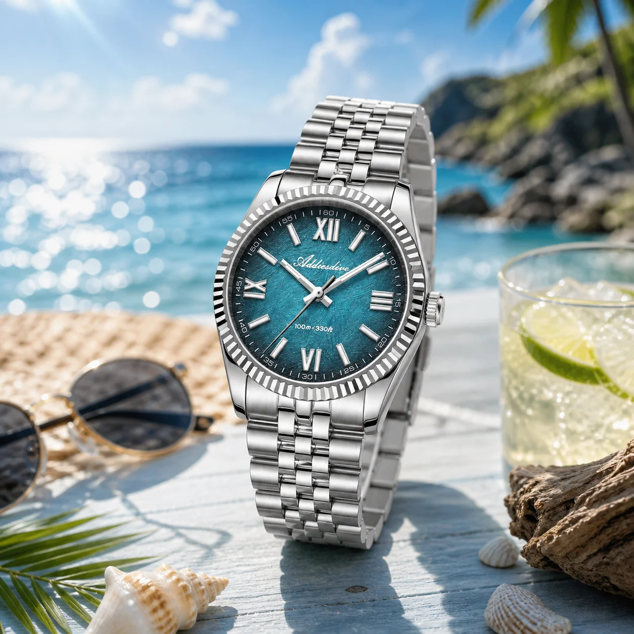 ADDIESDIVE Luxury Quartz Wristwatches vh31 Movement Sapphire Mirror Luminous Pointer Men's Watch 100m Waterproof Leisure Watches
ADDIESDIVE Luxury Quartz Wristwatches vh31 Movement Sapphire Mirror Luminous Pointer Men's Watch 100m Waterproof Leisure Watches