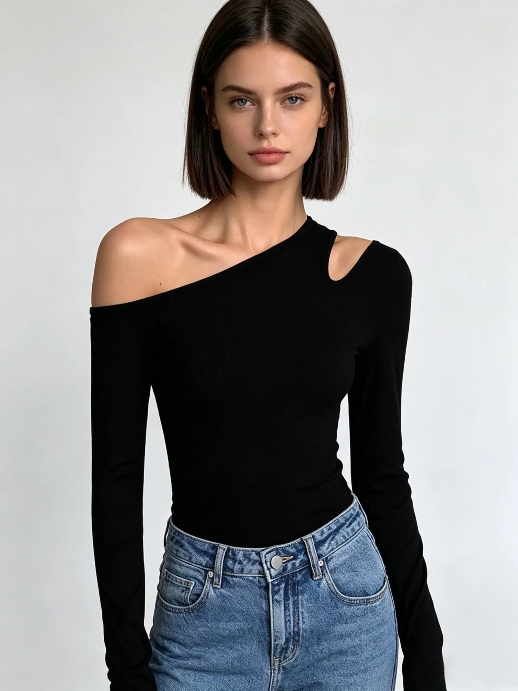 Women's Black Gothic Y2k T-shirt Vintage Harajuku Gyaru Emo Knit Tee Top Long Sleeve Off Shoulder T-shirts 2000s Clothes Spring
Women's Black Gothic Y2k T-shirt Vintage Harajuku Gyaru Emo Knit Tee Top Long Sleeve Off Shoulder T-shirts 2000s Clothes Spring