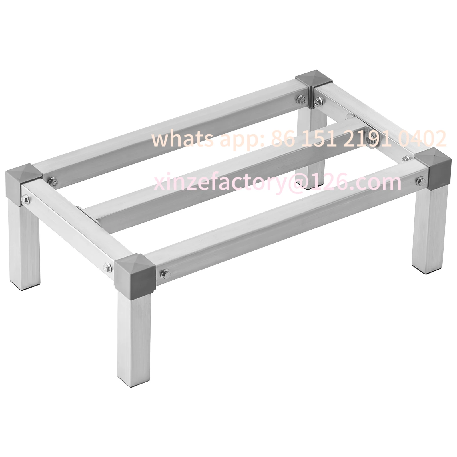 Customizable 1000LBS Aluminum Dunnage Rack 8in 12in Off the Floor Adjustable Aluminum Food Storage Floor Rack for Kitch
Customizable 1000LBS Aluminum Dunnage Rack 8in 12in Off the Floor Adjustable Aluminum Food Storage Floor Rack for Kitch