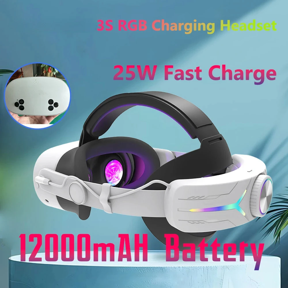 Head Strap for Meta Quest 3s VR Accessories 2025 Oculus Quest 3 S RGB Eilte Halo Headstrap 25W Fast Charge
Head Strap for Meta Quest 3s VR Accessories 2025 Oculus Quest 3 S RGB Eilte Halo Headstrap 25W Fast Charge