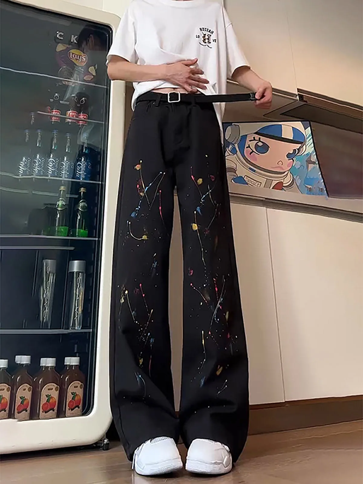 Cleanfit White Splaed Ink Jeans Men's Sli High Waist Straight Leg Youthful Trendy Spring Autumn Wear Casual Denim Pants
Cleanfit White Splaed Ink Jeans Men's Sli High Waist Straight Leg Youthful Trendy Spring Autumn Wear Casual Denim Pants