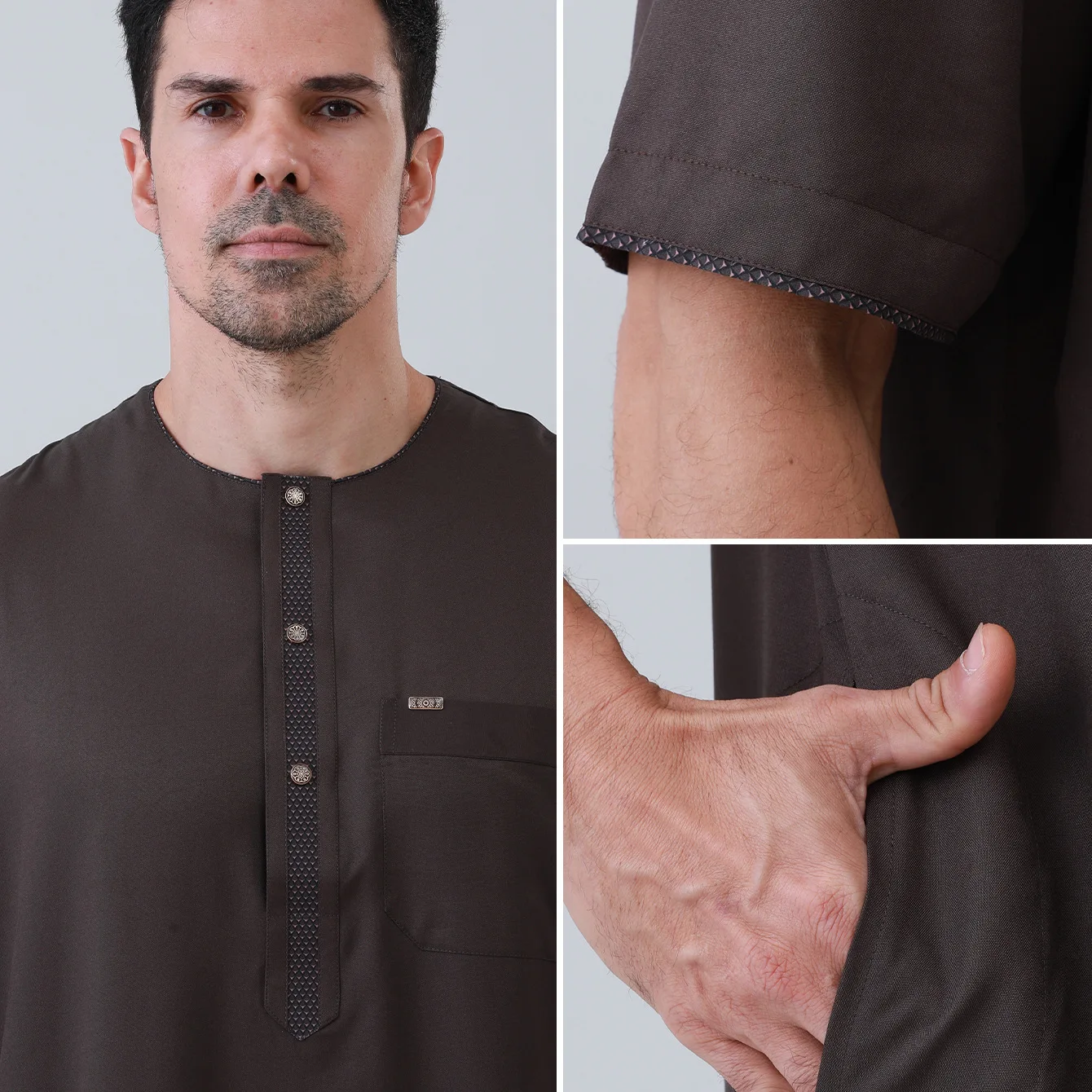 Muslim Men Jubba Thobe Short Sleeve Abaya Saudi Arabia Kaftan Dubai Maxi Dress Daffah Dishdasha Traditional Clothing Islam Robe
Muslim Men Jubba Thobe Short Sleeve Abaya Saudi Arabia Kaftan Dubai Maxi Dress Daffah Dishdasha Traditional Clothing Islam Robe