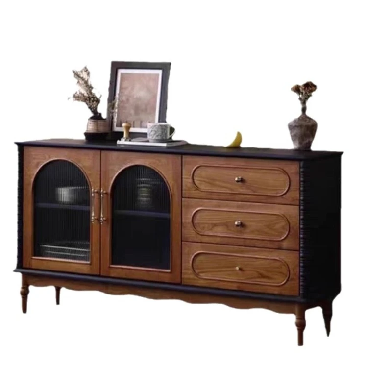 Nordic medieval, retro and simple beside the meal, integrated French solid wood storage, wine cabinet against the wall, storage
Nordic medieval, retro and simple beside the meal, integrated French solid wood storage, wine cabinet against the wall, storage