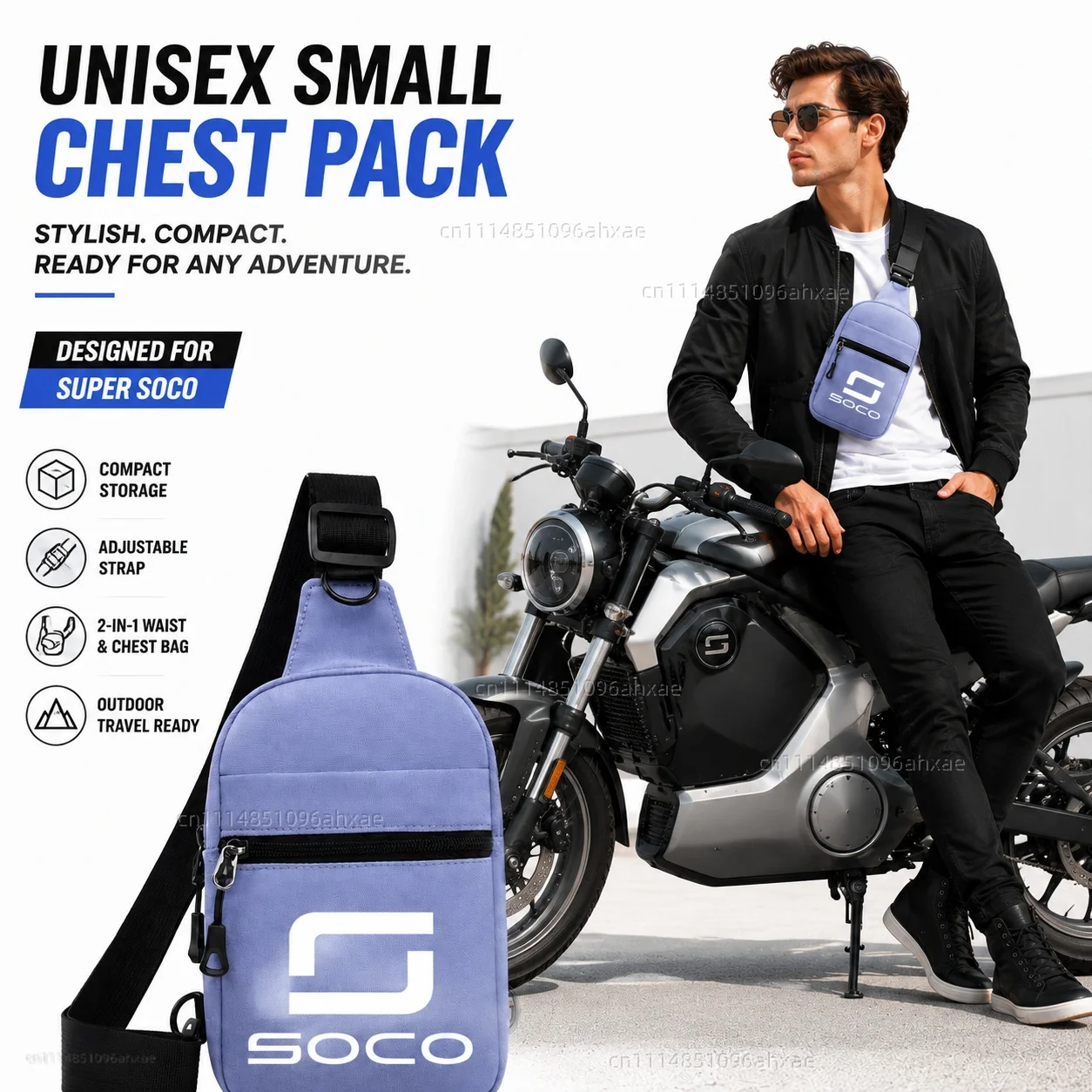 Motorcycle 2In1 Multi-functional Waist Bag Chest Bag Outdoor Travel Bag For Super Soco CPx CUmini CUx TC 50 TC Max Wanderer
Motorcycle 2In1 Multi-functional Waist Bag Chest Bag Outdoor Travel Bag For Super Soco CPx CUmini CUx TC 50 TC Max Wanderer