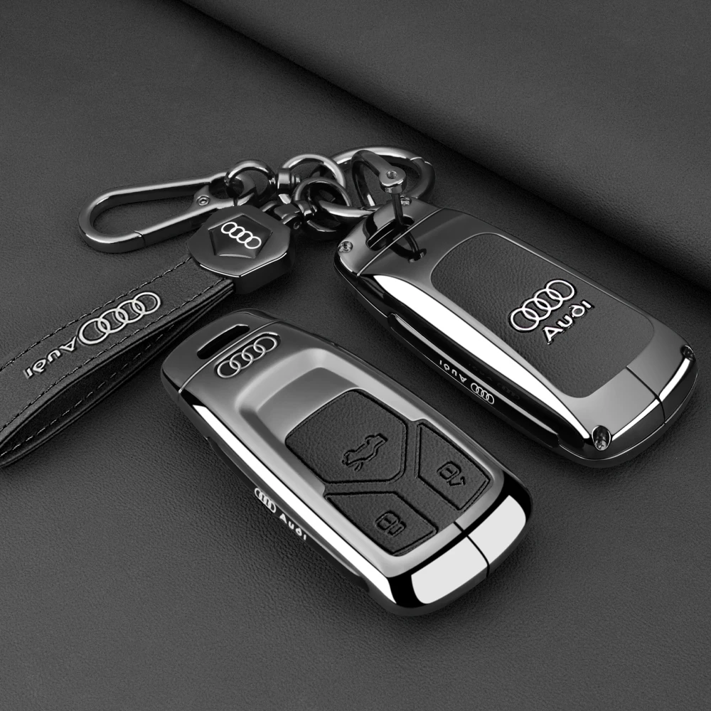 Fashion Zinc Alloy Car Key Case Cover Shell Protection For Audi A4 A4L A5 Q5 Q7 TT TTS 8S B9 2016 2017 2018 Keychain Accessories
Fashion Zinc Alloy Car Key Case Cover Shell Protection For Audi A4 A4L A5 Q5 Q7 TT TTS 8S B9 2016 2017 2018 Keychain Accessories