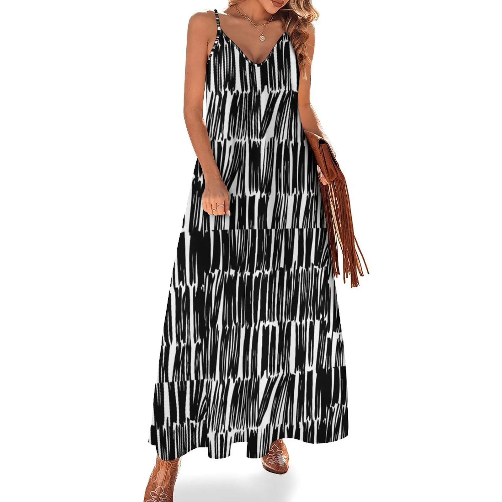 Abstract Black and White Stripe Sleeveless Dress summer dress woman 2024 party dresses woman summer women's suit
Abstract Black and White Stripe Sleeveless Dress summer dress woman 2024 party dresses woman summer women's suit
