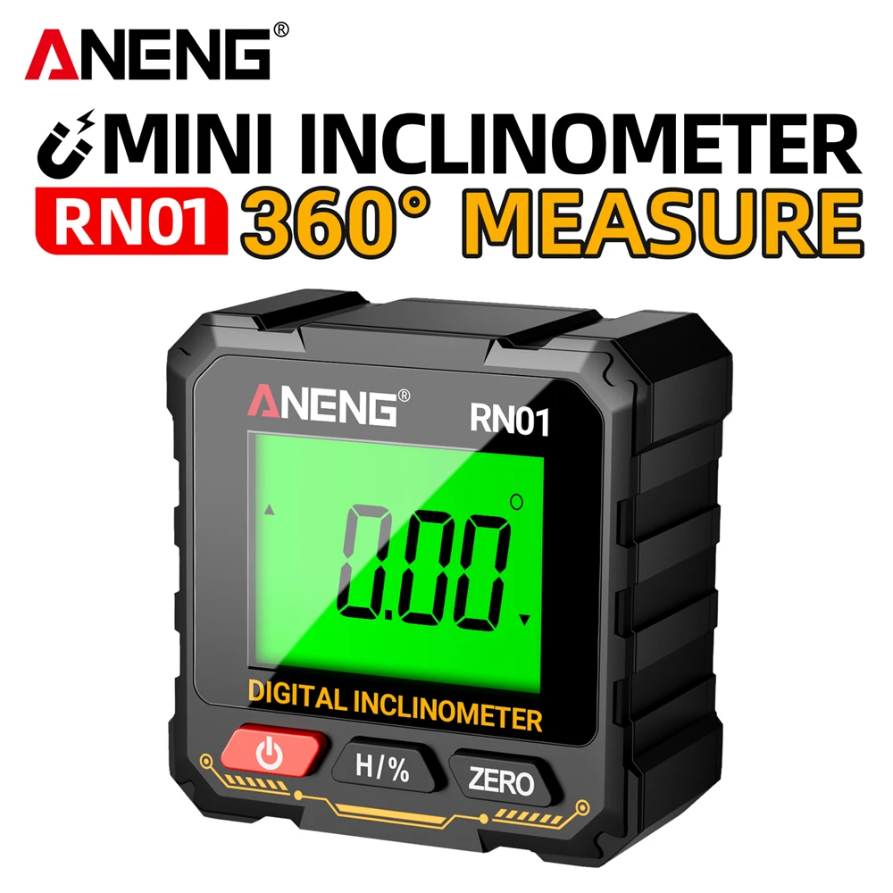 ANENG RN01 Mini Angle Gauge Magnetic Protractor 360 Degree Inclinometer Level Angle Finder Electric Slope Gauge Angle Cube Level
ANENG RN01 Mini Angle Gauge Magnetic Protractor 360 Degree Inclinometer Level Angle Finder Electric Slope Gauge Angle Cube Level