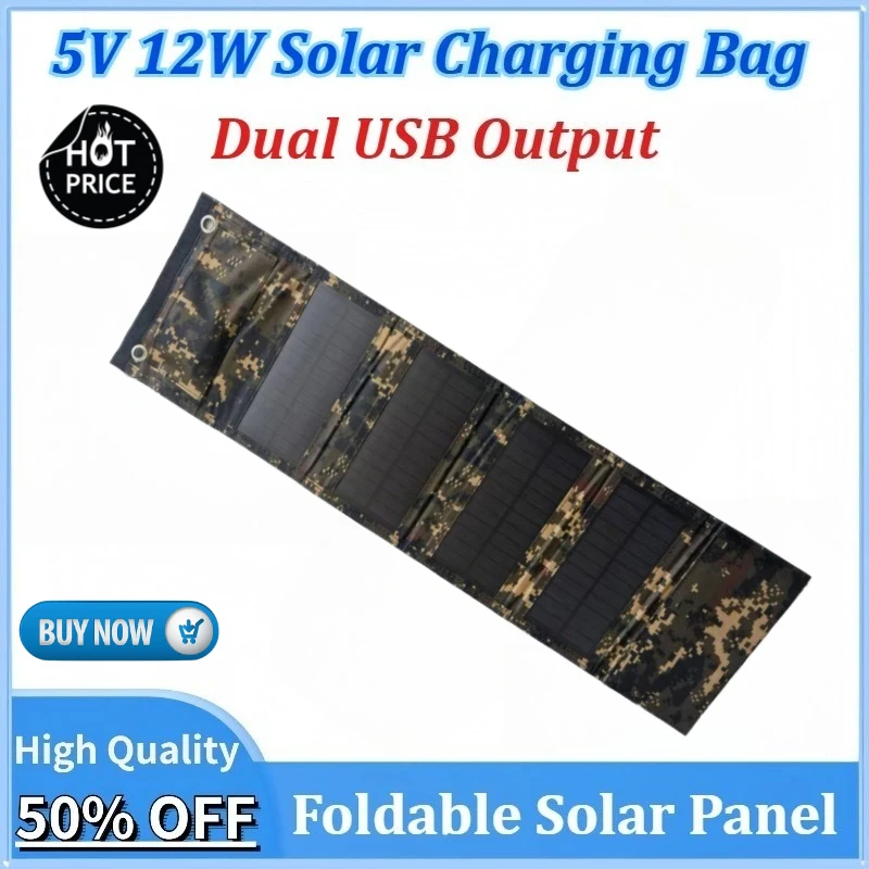 12W Portable Foldable Newly upgraded 5V Solar Panel with USB Port Outdoor Mobile Safe Solar Phone Charger for Phone Power Bank
12W Portable Foldable Newly upgraded 5V Solar Panel with USB Port Outdoor Mobile Safe Solar Phone Charger for Phone Power Bank
