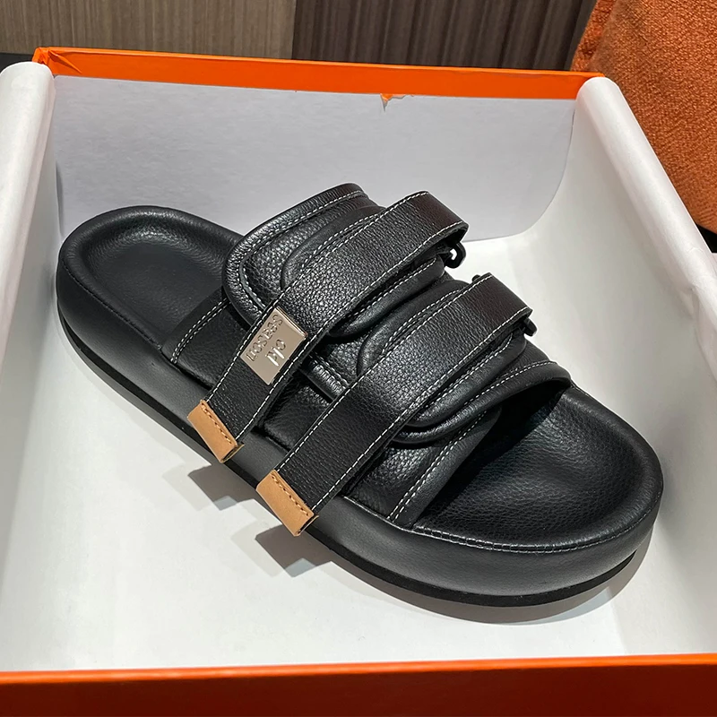 Men's Summer New Outerwear Genuine Leather One line Trailer Thick Bottom Half Trailer Outdoor
Men's Summer New Outerwear Genuine Leather One line Trailer Thick Bottom Half Trailer Outdoor