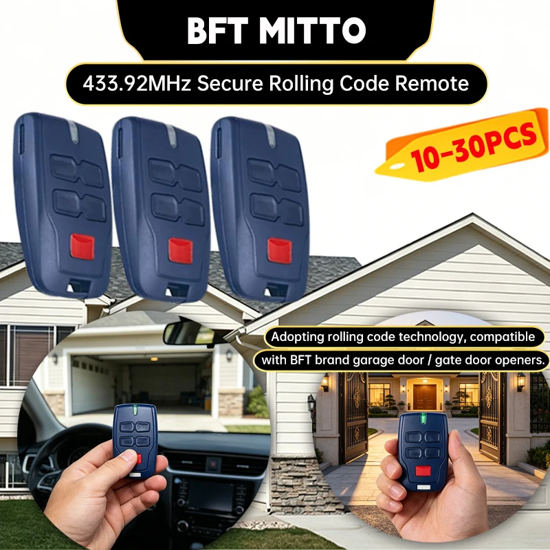 433.92MHz Secure Rolling Code Garage Door Remote Control Self-Learning Auto Gate Opener Transmitter
433.92MHz Secure Rolling Code Garage Door Remote Control Self-Learning Auto Gate Opener Transmitter