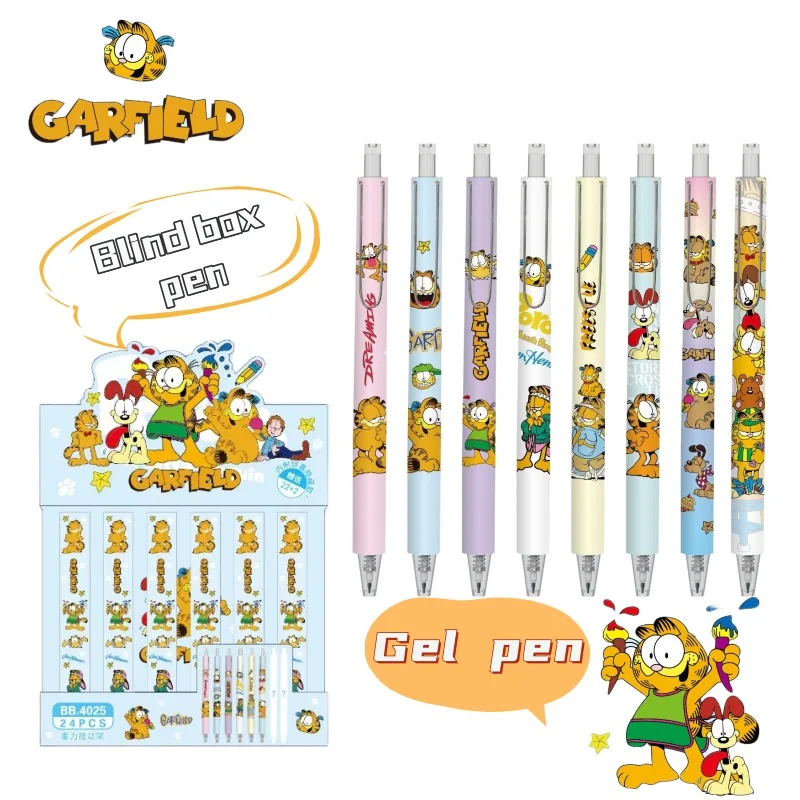 Garfield Anime Peripheral Cartoon Pattern Gel Pen Blind Box Cute Personality Student Stationery Black Ink Pen Surprise Gift Box
Garfield Anime Peripheral Cartoon Pattern Gel Pen Blind Box Cute Personality Student Stationery Black Ink Pen Surprise Gift Box