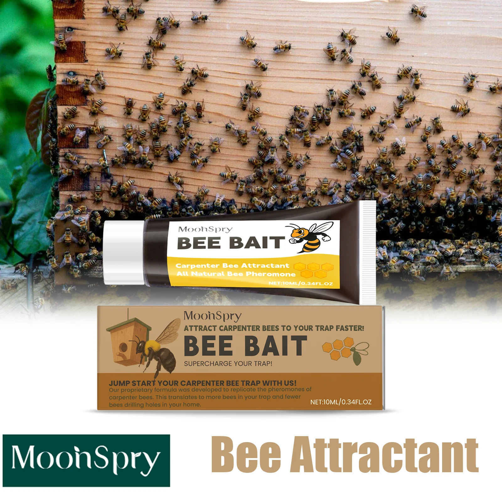 MoonSpry 10ML Bee Lure, Agricultural Field Horticulture, Beekeeping Tools, Bee Lure Essence Attracting Bees
MoonSpry 10ML Bee Lure, Agricultural Field Horticulture, Beekeeping Tools, Bee Lure Essence Attracting Bees