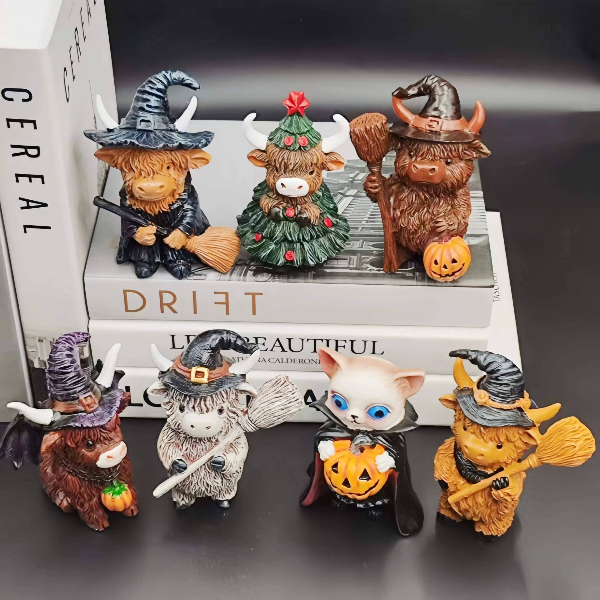 1pc Halloween Highland Cow Home Garden Ornaments Farmhouse Dining Table Family Entrance Decoration Gifts Resin Christmas
1pc Halloween Highland Cow Home Garden Ornaments Farmhouse Dining Table Family Entrance Decoration Gifts Resin Christmas