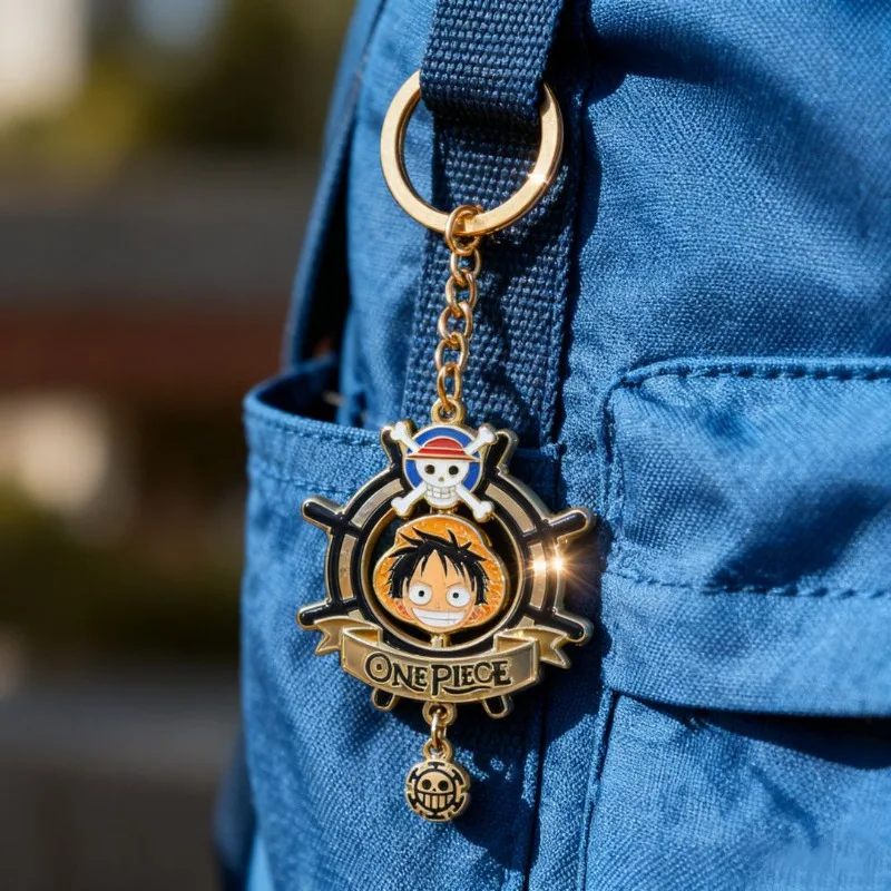 One Piece anime peripheral Luffy cute cartoon rotatable key chain metal key chain accessories creative pendant backpack pendant
One Piece anime peripheral Luffy cute cartoon rotatable key chain metal key chain accessories creative pendant backpack pendant