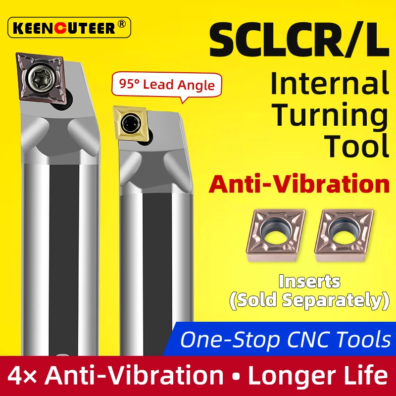 Tungsten Steel Anti-Vibration Internal Boring Bar Set C04H-SCLCR03 C05H-SCLCR04 C06K-SCLCR06 & CCMT Inserts
Tungsten Steel Anti-Vibration Internal Boring Bar Set C04H-SCLCR03 C05H-SCLCR04 C06K-SCLCR06 & CCMT Inserts