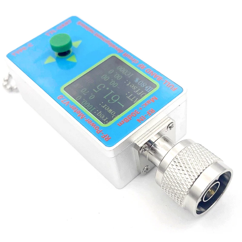 N Type RF Power Meter V7.0 10GHZ TYPE-C 5V Communication Data Export Power Detector Serial Communication with 1.3-inch TFT LCD
N Type RF Power Meter V7.0 10GHZ TYPE-C 5V Communication Data Export Power Detector Serial Communication with 1.3-inch TFT LCD