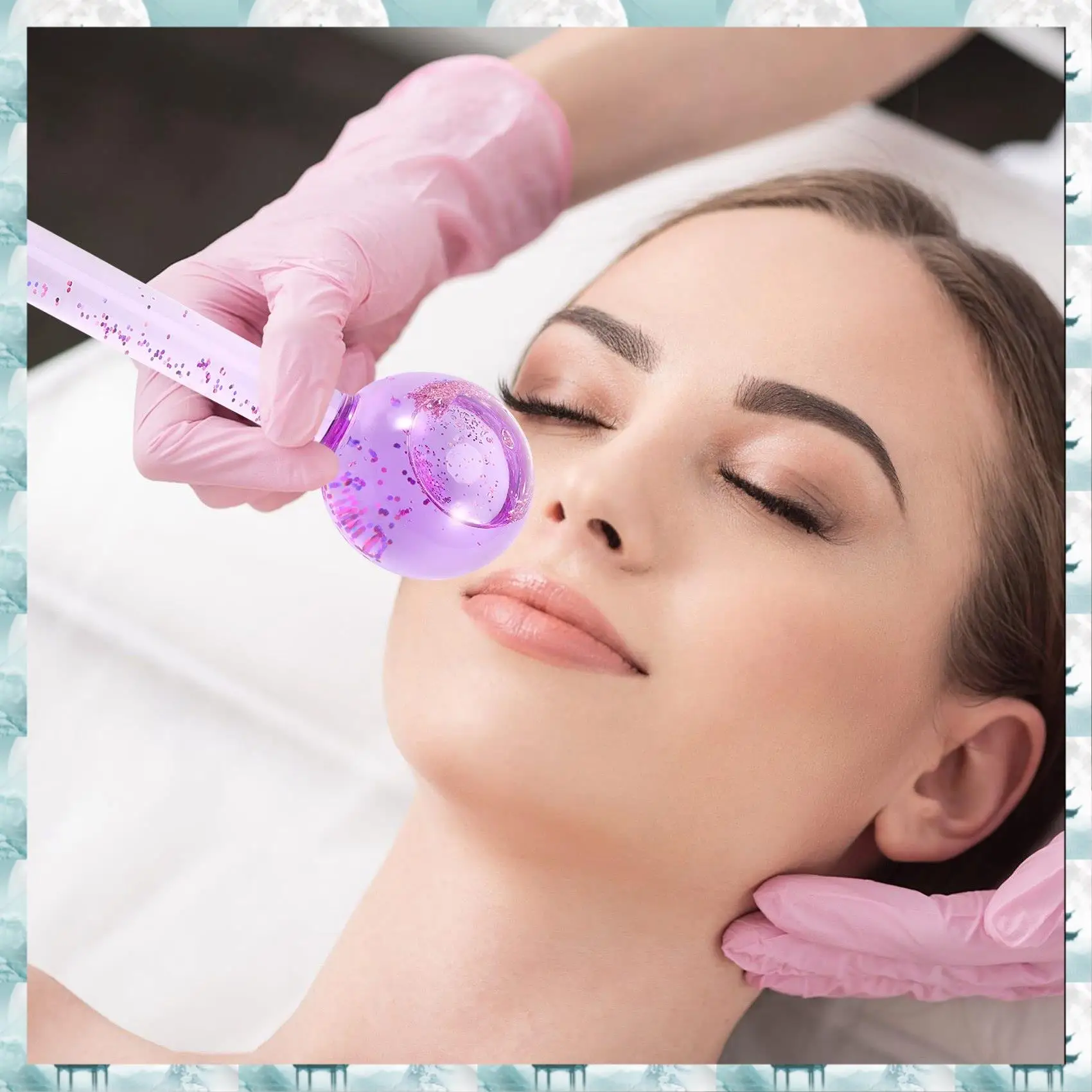 Caci 2Pcs Beauty Ice Hockey Face Massage Skin Care Crystal Glass Beauty Ball Ice Wave Stick
Caci 2Pcs Beauty Ice Hockey Face Massage Skin Care Crystal Glass Beauty Ball Ice Wave Stick