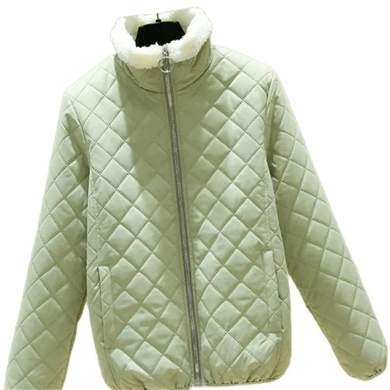 Autumn Winter Wool Cotton-Padded Coat Women 2023 New Loose Stand Collar Jacket Pure Colour Thicken Fashion Outerwear Female
Autumn Winter Wool Cotton-Padded Coat Women 2023 New Loose Stand Collar Jacket Pure Colour Thicken Fashion Outerwear Female