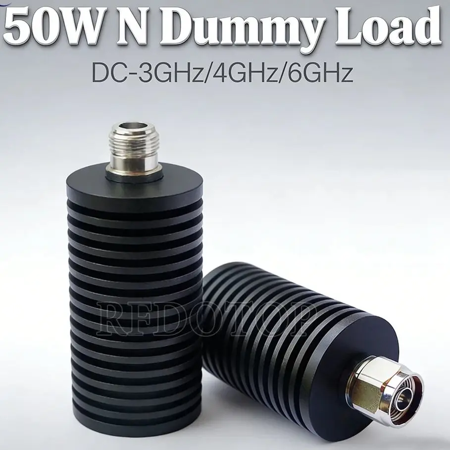 1Pcs 50W L16 N Male/Female Connector DC-3Ghz/4Ghz/6Ghz 50Ohm RF Coaxial Termination Dummy Load Nickel Plated RF Accessorie
1Pcs 50W L16 N Male/Female Connector DC-3Ghz/4Ghz/6Ghz 50Ohm RF Coaxial Termination Dummy Load Nickel Plated RF Accessorie