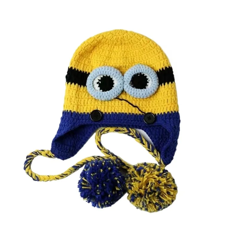 Minions Handmade Knitted Beanie Autumn Winter Warm Ear Protection Hat Funny Personality Knit Hat for Men and Women
Minions Handmade Knitted Beanie Autumn Winter Warm Ear Protection Hat Funny Personality Knit Hat for Men and Women