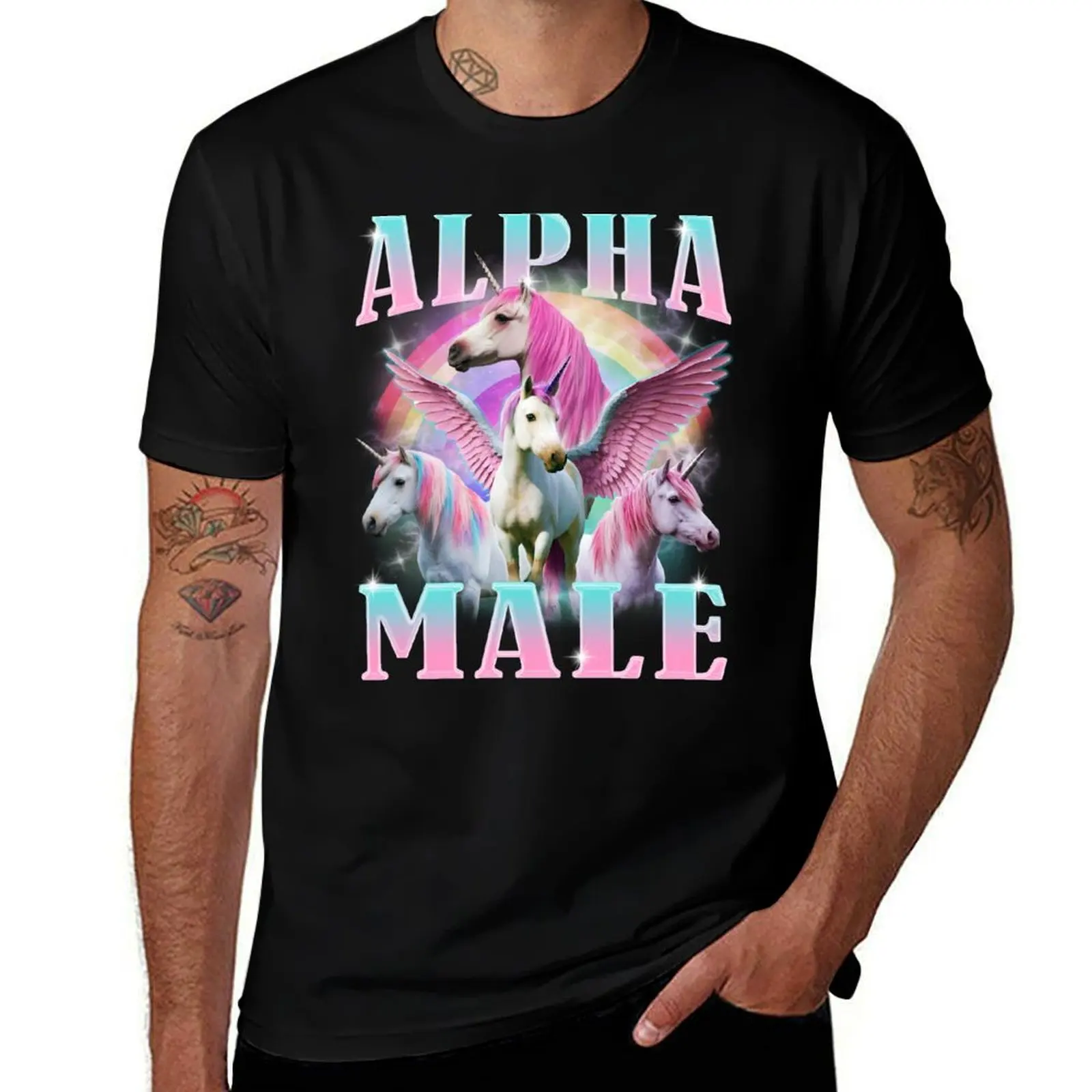 Alpha Male Unicorn Funny Meme T-Shirt oversize t-shirts man sweat street wear cheap stuff workout shirts for men
Alpha Male Unicorn Funny Meme T-Shirt oversize t-shirts man sweat street wear cheap stuff workout shirts for men