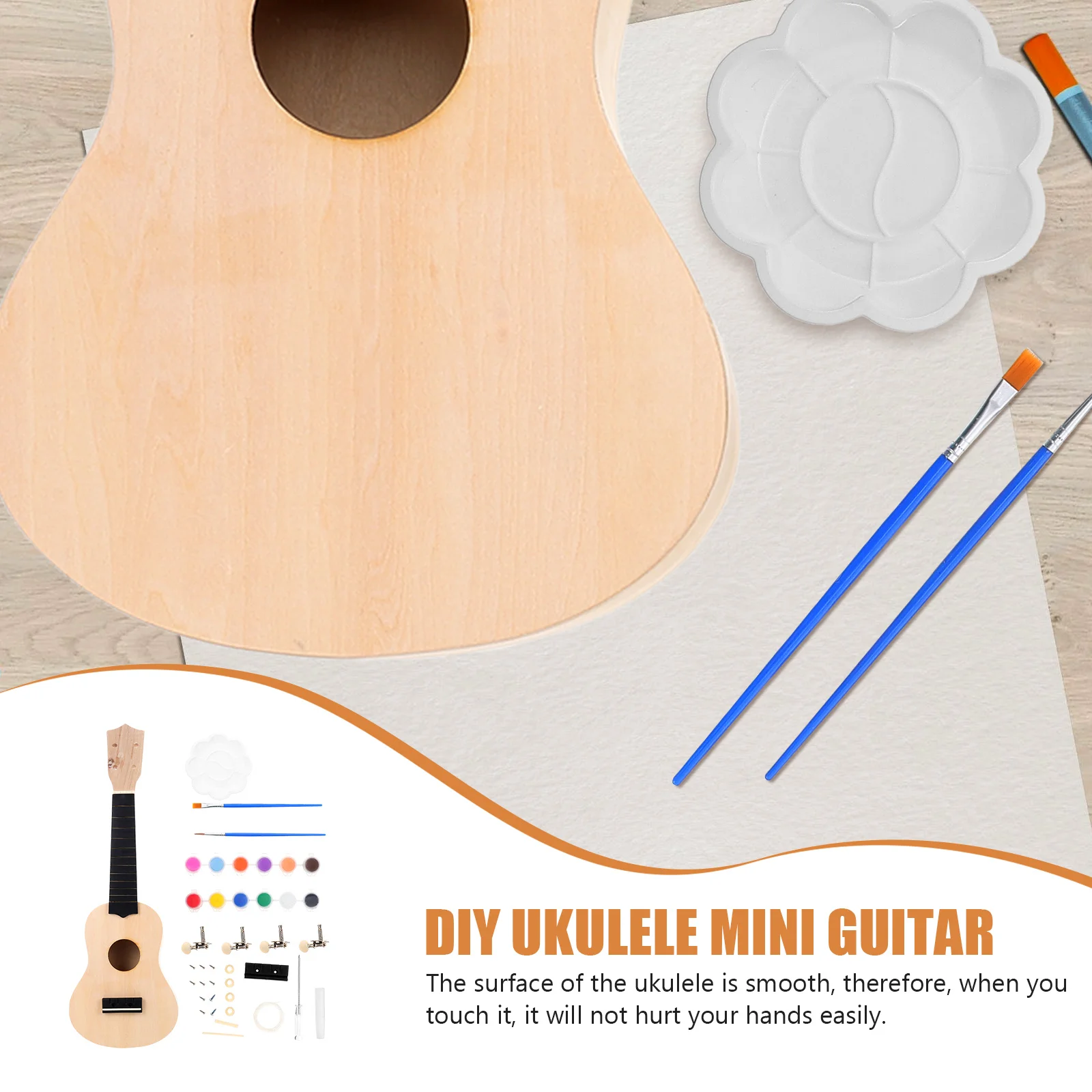 Ukulele Suit Guitar for Toddlers Adults Kit Hand Made DIY Assembly Graffiti Kids Crafts
Ukulele Suit Guitar for Toddlers Adults Kit Hand Made DIY Assembly Graffiti Kids Crafts