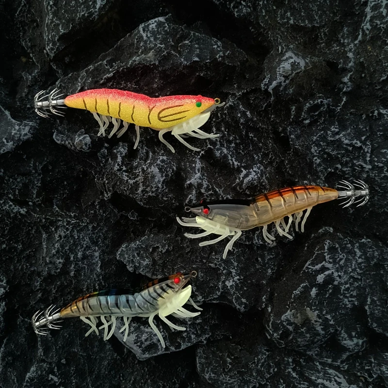 Multi-specification Simulated Shrimp Lures Wood Shrimp Squid Hook Luminous Horizontal Slow Sinking Lure For Night Fishing Bass
Multi-specification Simulated Shrimp Lures Wood Shrimp Squid Hook Luminous Horizontal Slow Sinking Lure For Night Fishing Bass