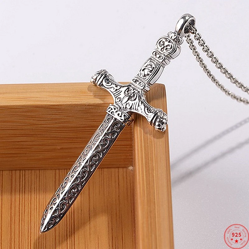 S925 Sterling Silver Pendants for Women Men New Fashion Vintage Totem Heavenly Solide Sword Cross Punk Jewelry Free Shipping
S925 Sterling Silver Pendants for Women Men New Fashion Vintage Totem Heavenly Solide Sword Cross Punk Jewelry Free Shipping