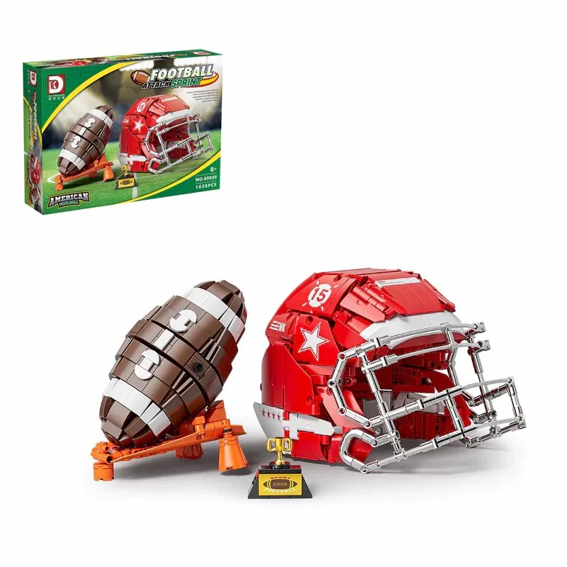 American Foolball&Helmet Building Blocks Collect Display Models Creative Gift Toys for Adults and Sports Fans (1038 pcs)
American Foolball&Helmet Building Blocks Collect Display Models Creative Gift Toys for Adults and Sports Fans (1038 pcs)