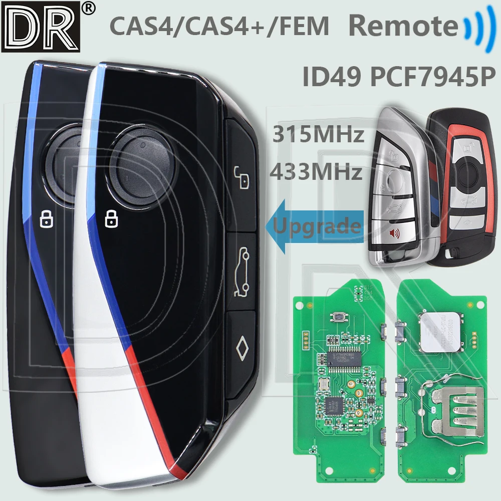 DR 315/433 МГц ID49 PCF7945P Чип CAS4 CAS4 + FEM Обновление бесконтактного автомобильного дистанционного ключа для BMW 1 3 5 6 7 X1 X2 X3 X5 X6 X7 GT F Series
DR 315/433 МГц ID49 PCF7945P Чип CAS4 CAS4 + FEM Обновление бесконтактного автомобильного дистанционного ключа для BMW 1 3 5 6 7 X1 X2 X3 X5 X6 X7 GT F Series