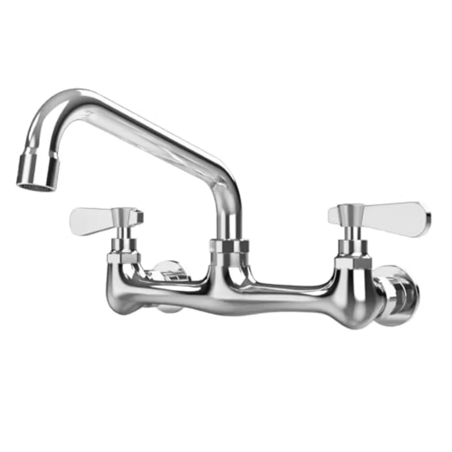 Kitchen Faucet Wall Mount Commercial Sink Faucet Kitchen Utility Laundry 8" Swivel Spout 2 Dual Handle Restaurant Mixer Tap
Kitchen Faucet Wall Mount Commercial Sink Faucet Kitchen Utility Laundry 8" Swivel Spout 2 Dual Handle Restaurant Mixer Tap