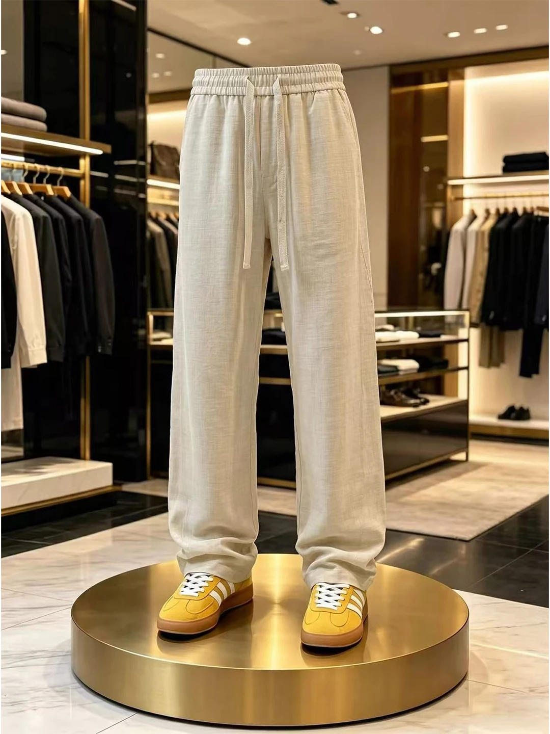 Loose Wide Leg Casual Pants Men's Summer Polyester Fiber Straight Leg Knife Clean Fit Pants Comfortable Loose Trousers
Loose Wide Leg Casual Pants Men's Summer Polyester Fiber Straight Leg Knife Clean Fit Pants Comfortable Loose Trousers