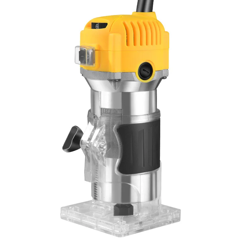 Electric trimming machine Aluminum body Woodworking trimming Slotting machine Engraving machine Electric 6-speed
Electric trimming machine Aluminum body Woodworking trimming Slotting machine Engraving machine Electric 6-speed